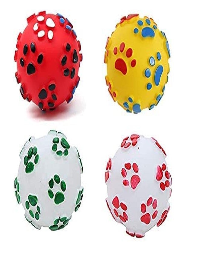 Smart Pups Squeaky Pow Print Ball Balls for Dogs Colour May Very (Pack of 1 Pcs, Pow Print Ball) - Image 5
